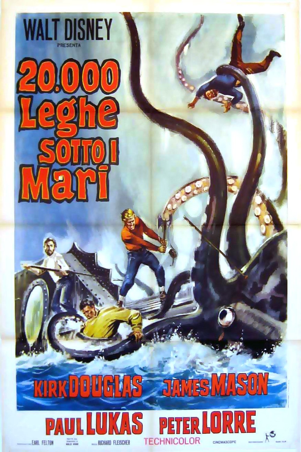 Locandina di 20.000 leghe sotto i mari