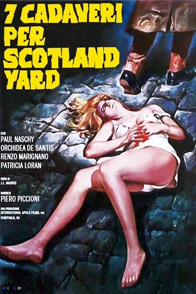 Locandina di 7 cadaveri per Scotland Yard