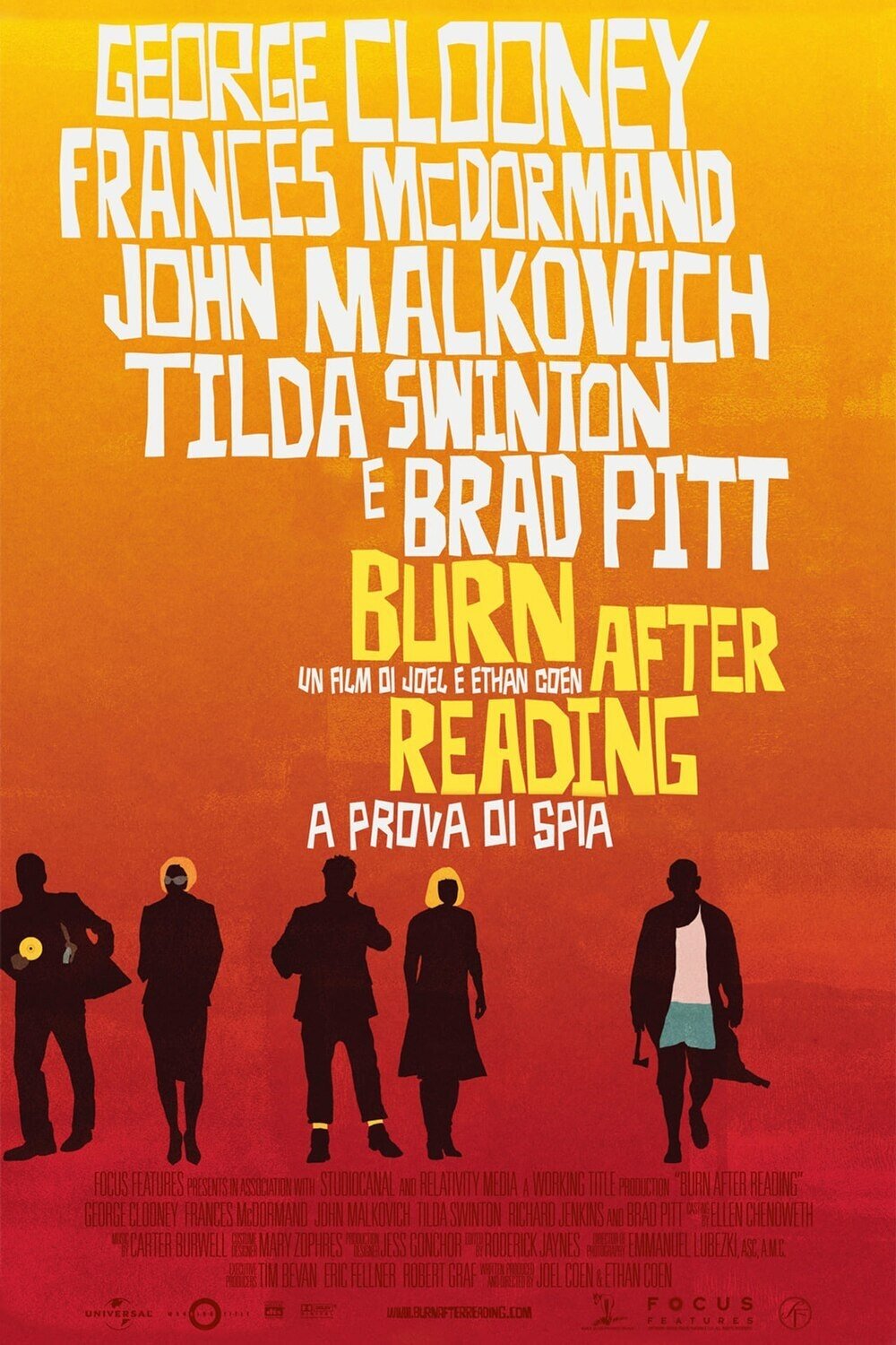 Locandina di Burn After Reading - A prova di spia