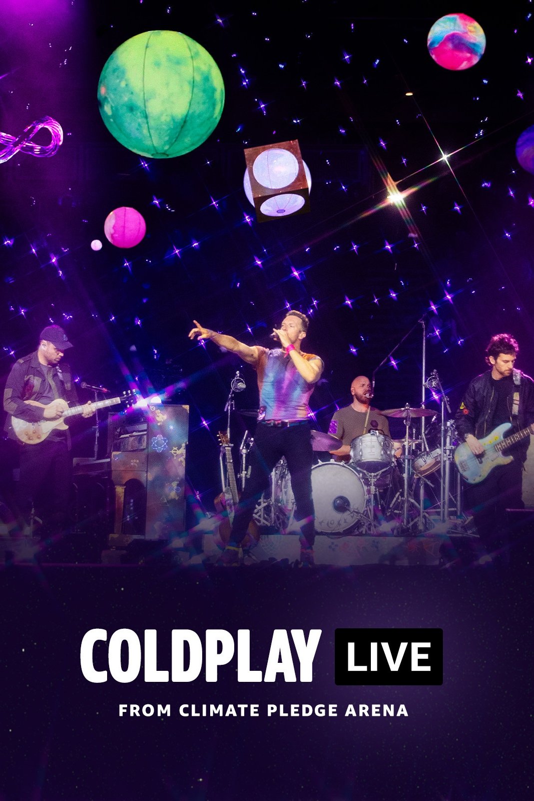 Locandina di Coldplay dal vivo dalla Climate Pledge Arena