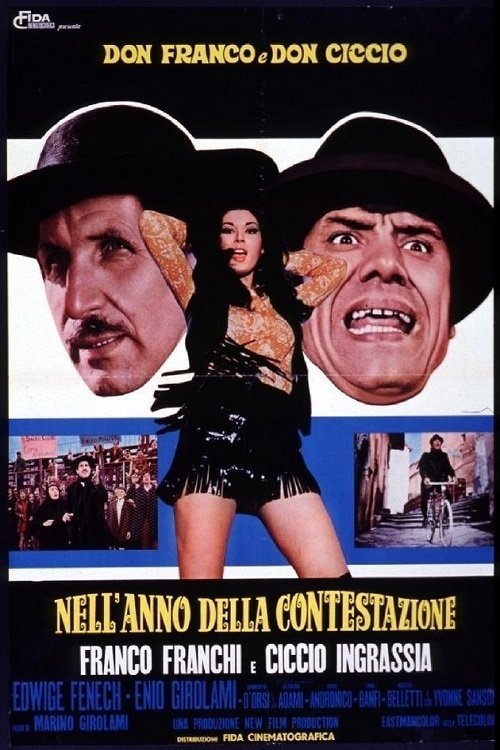 Locandina di Don Franco e Don Ciccio nell'anno della contestazione