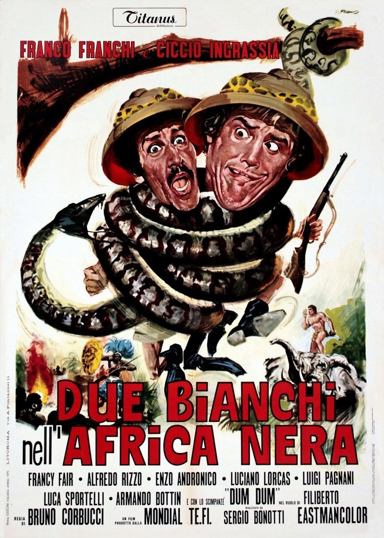 Locandina di Due bianchi nell'Africa nera