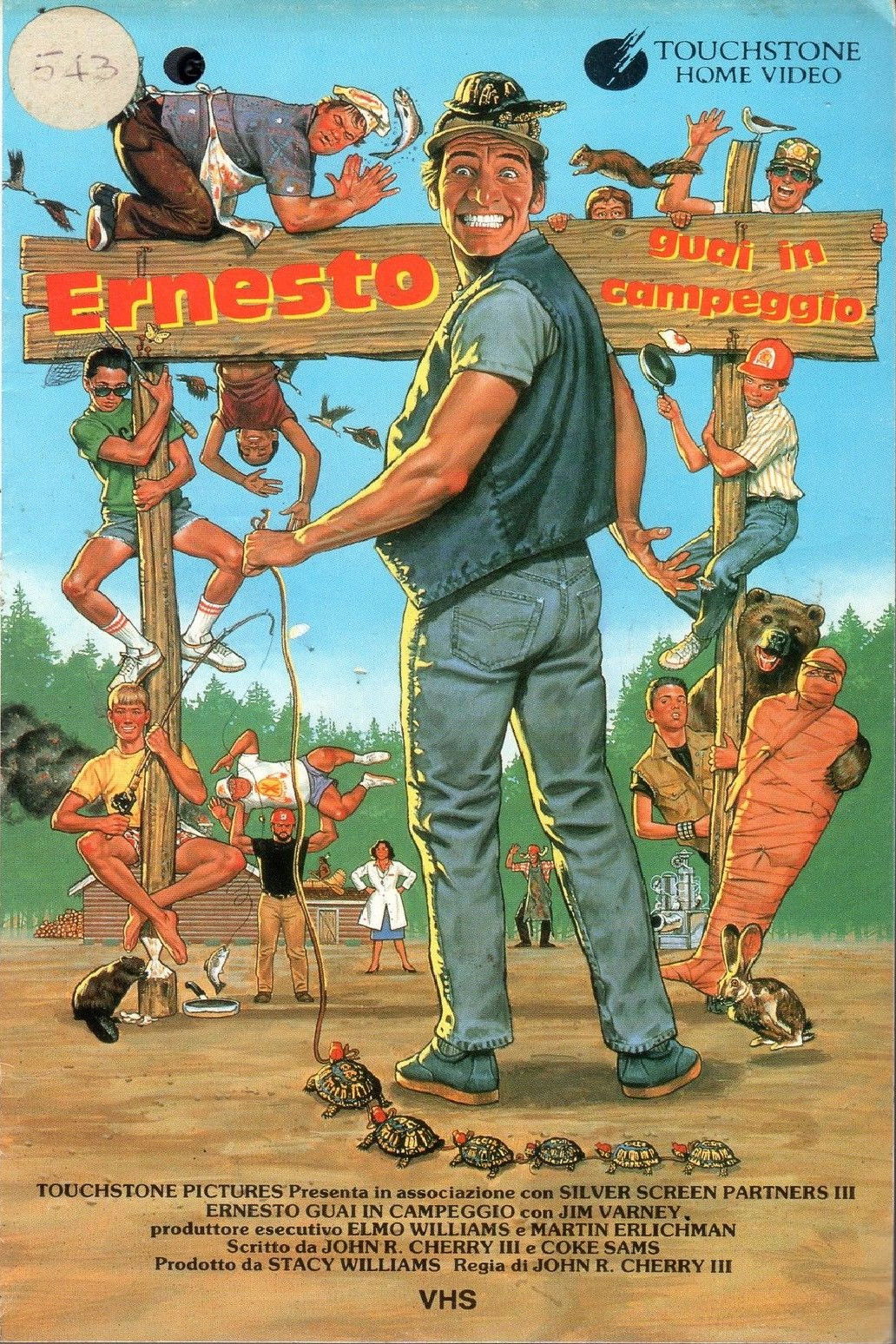 Locandina di Ernesto guai in campeggio