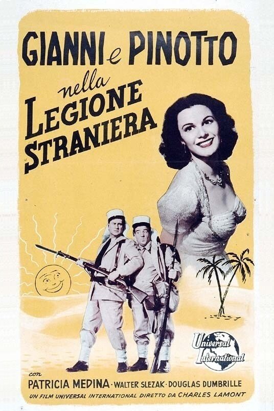 Locandina di Gianni e Pinotto alla legione straniera