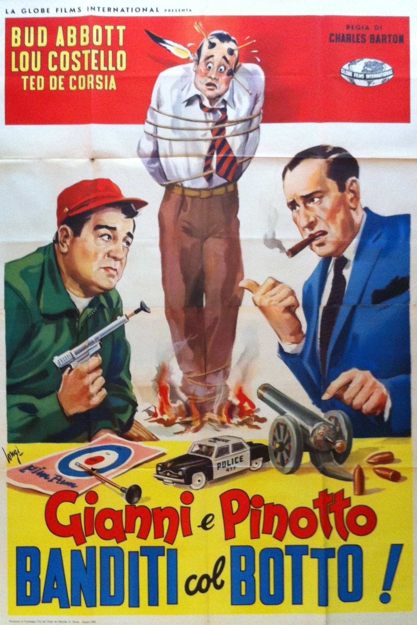 Locandina di Gianni e Pinotto banditi col botto