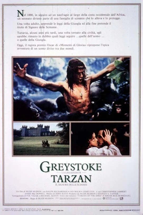 Locandina di Greystoke - La leggenda di Tarzan, il signore delle scimmie