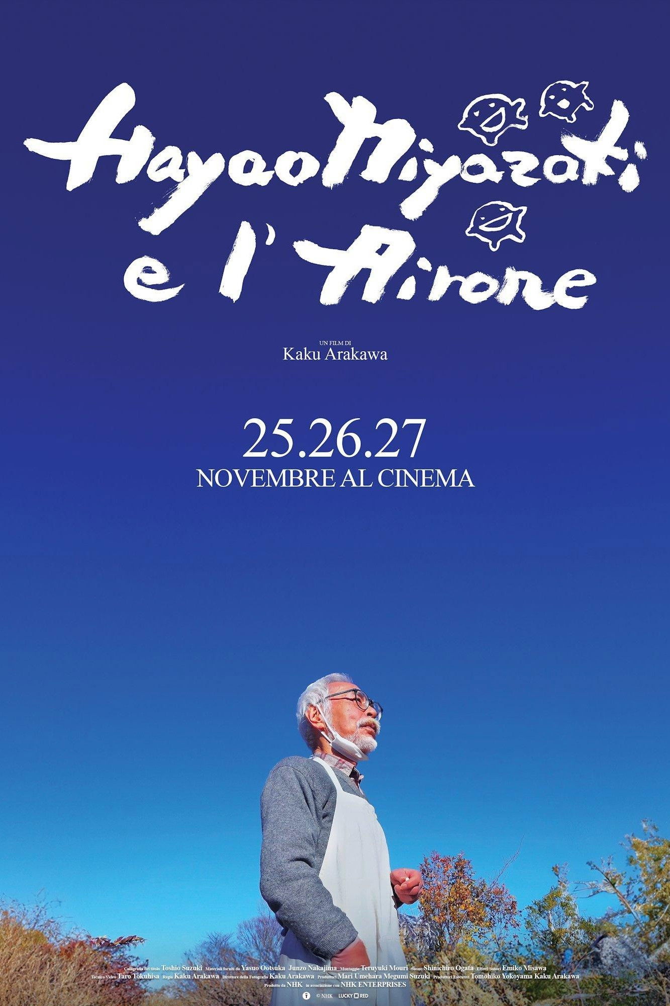 Locandina di Hayao Miyazaki e l'airone