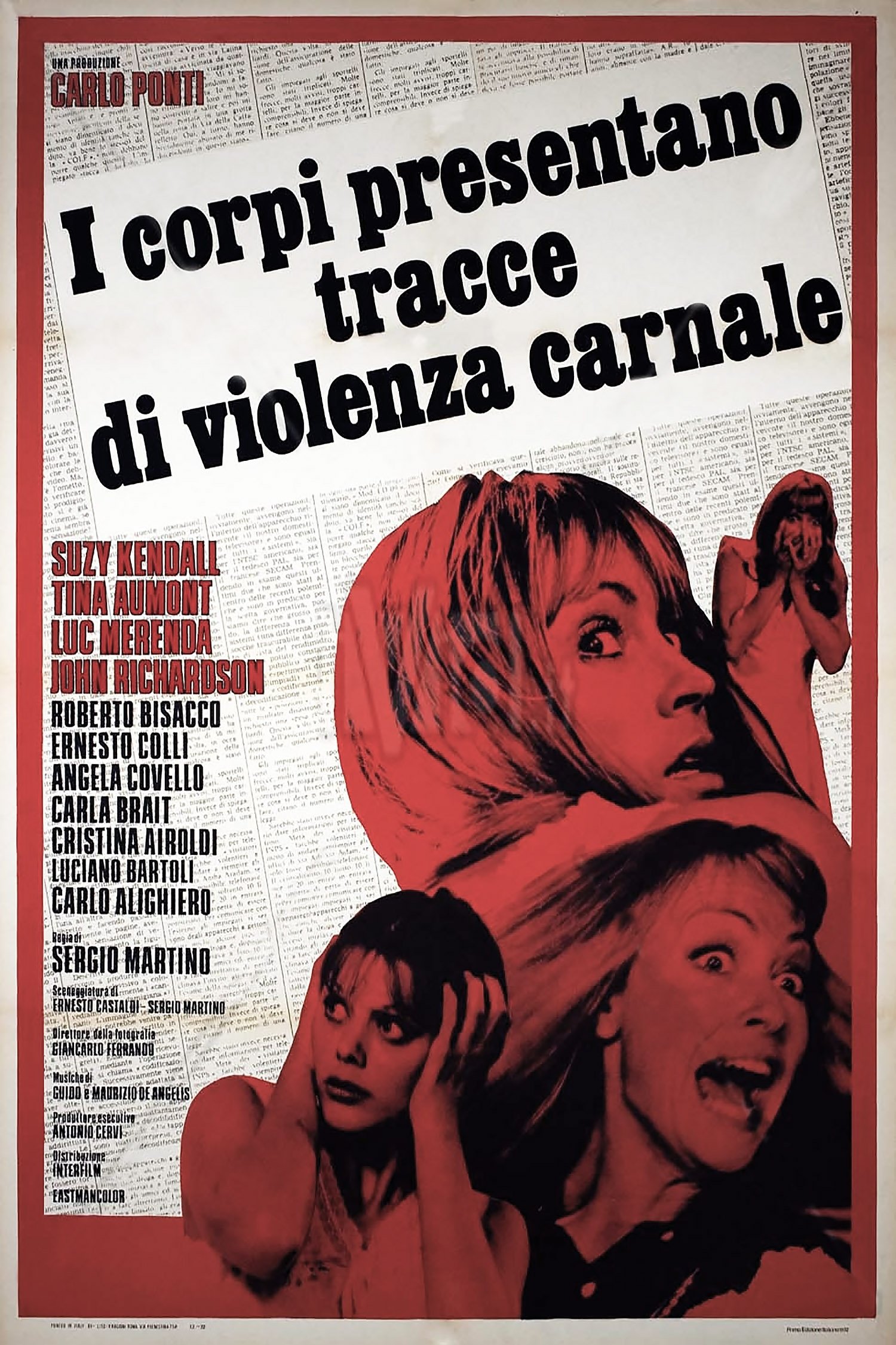 Locandina di I corpi presentano tracce di violenza carnale