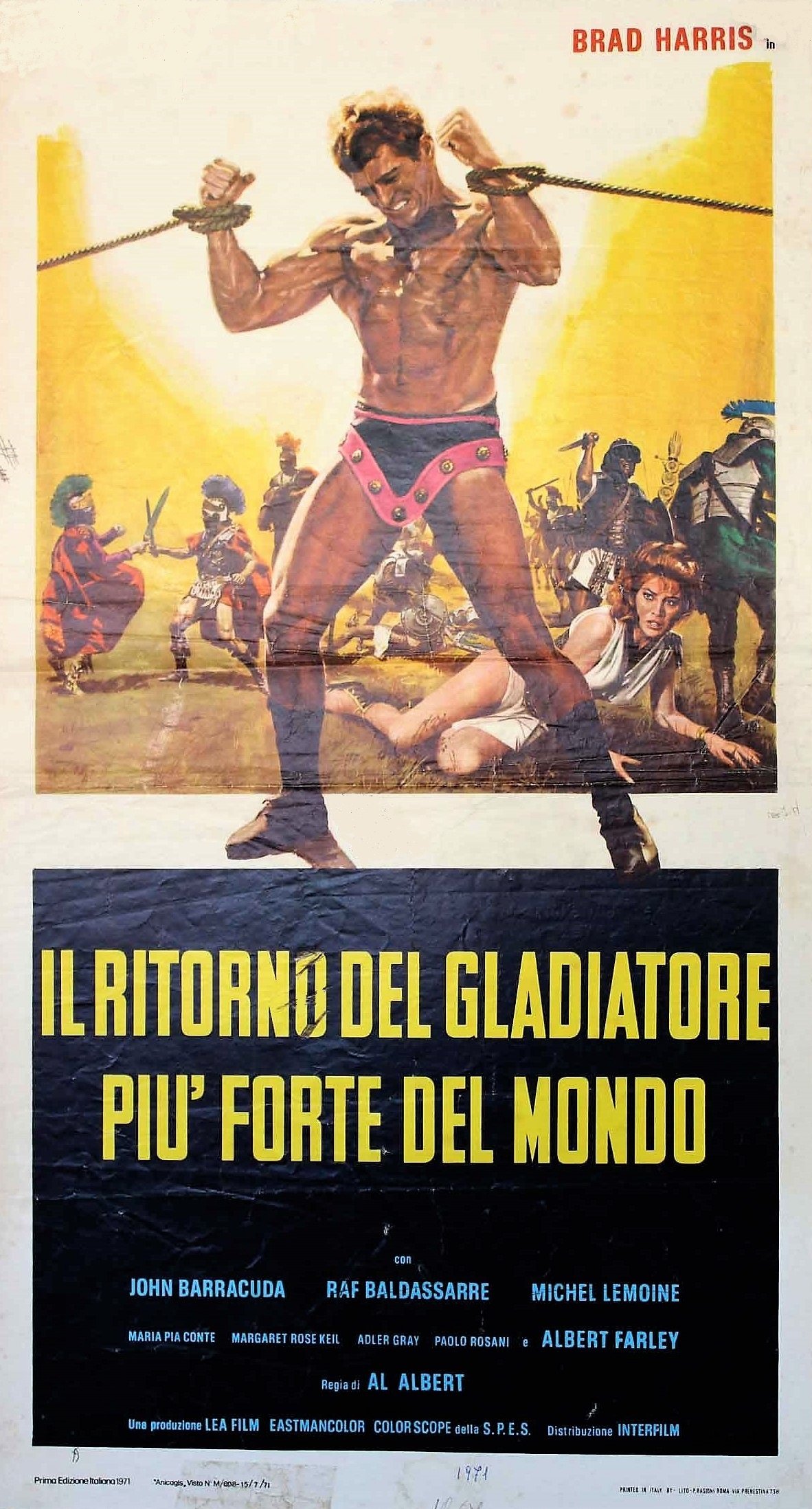 Locandina di Il ritorno del gladiatore più forte del mondo