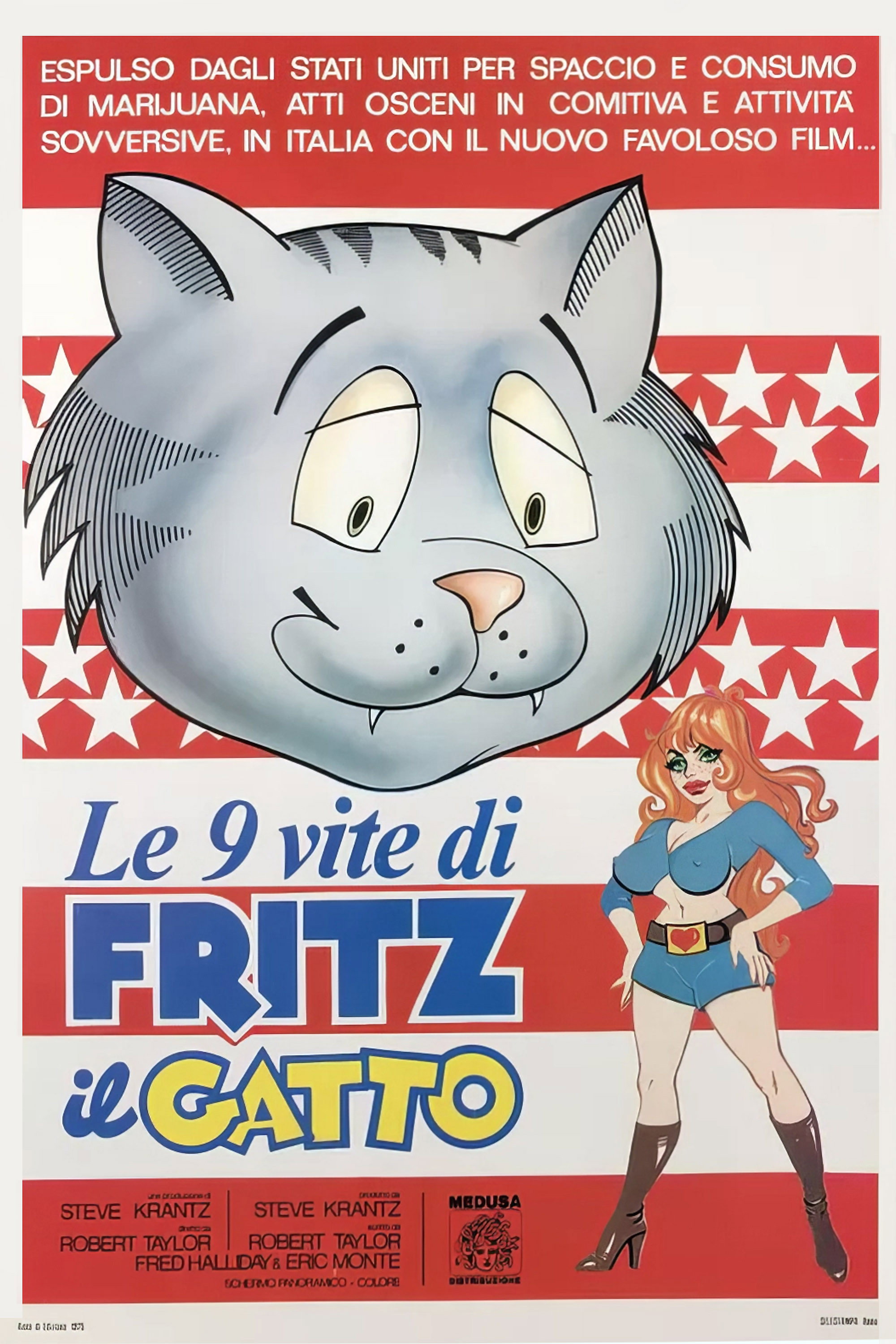 Locandina di Le nove vite di Fritz il gatto
