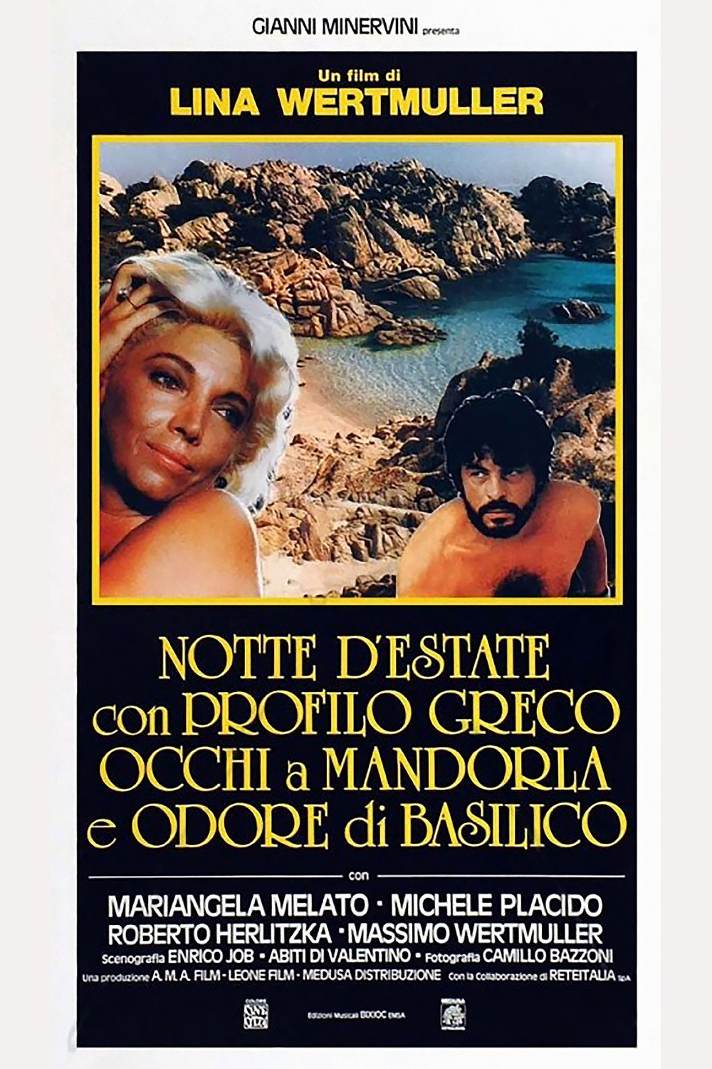 Locandina di Notte d'estate con profilo greco, occhi a mandorla e odore di basilico