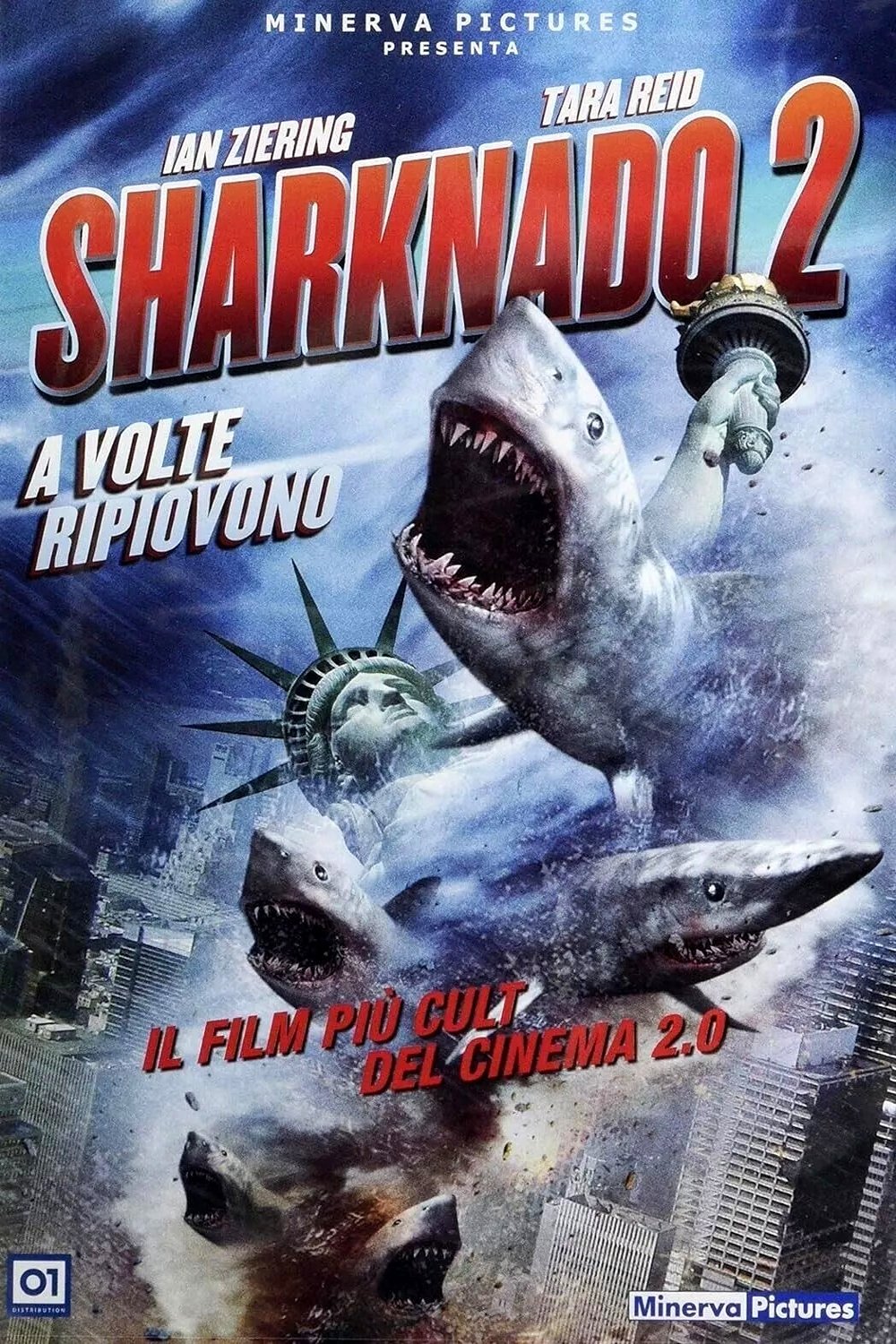 Locandina di Sharknado 2 - A volte ripiovono