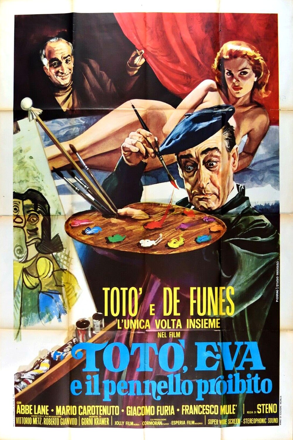 Locandina di Totò, Eva e il pennello proibito
