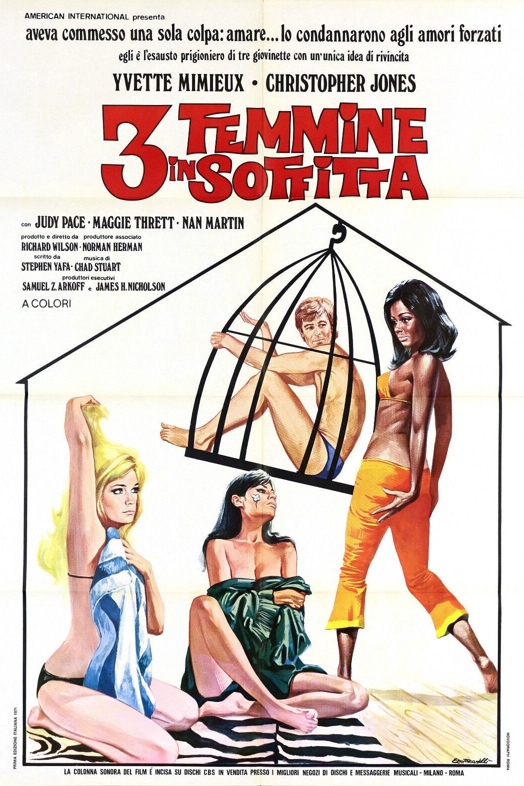 Locandina di Tre femmine in soffitta